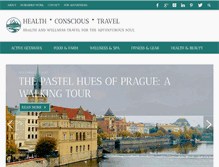 Tablet Screenshot of health-conscious-travel.com